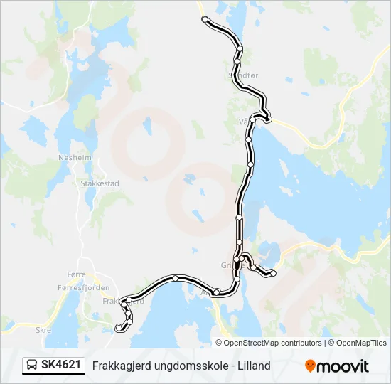 SK4621 Bus Line Map