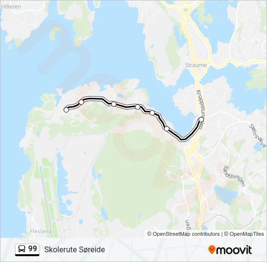 99 Bus Line Map