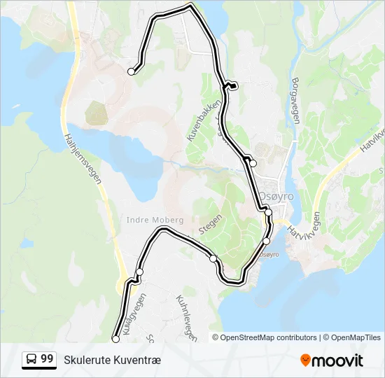 99 Bus Line Map