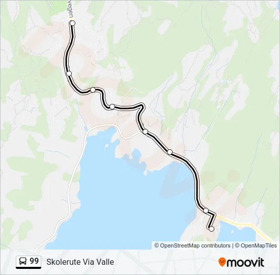 99 Bus Line Map
