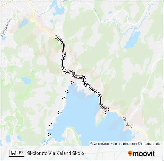 99 Bus Line Map