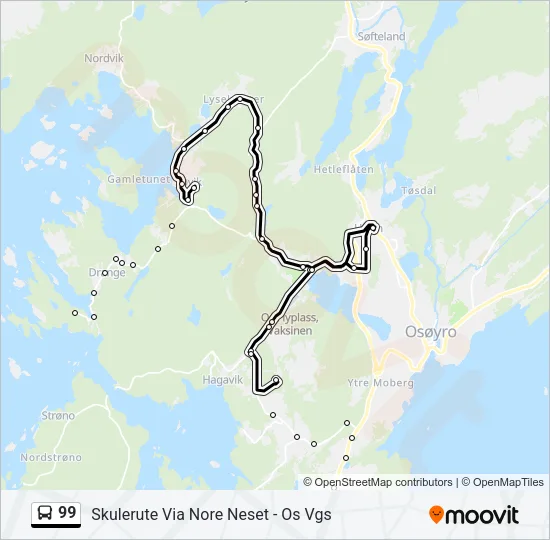 99 Bus Line Map