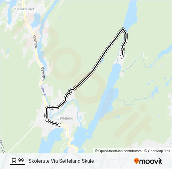 99 Bus Line Map