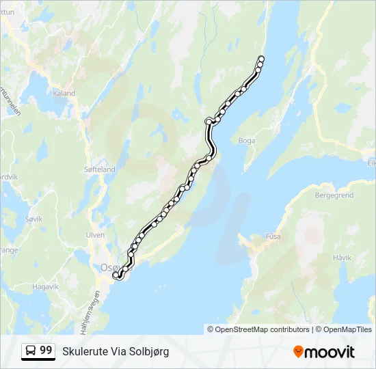 99 Bus Line Map