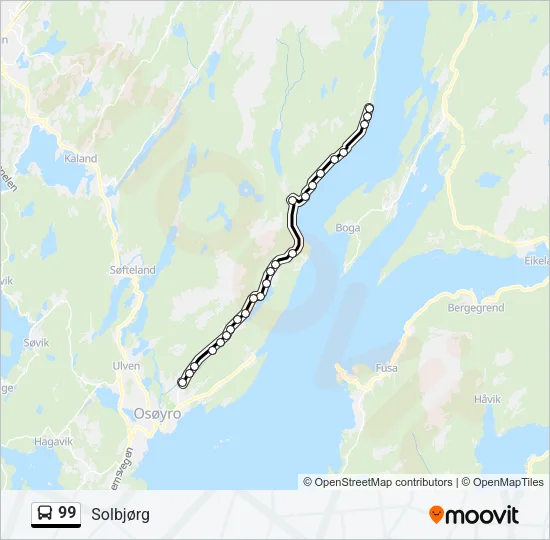 99 Bus Line Map