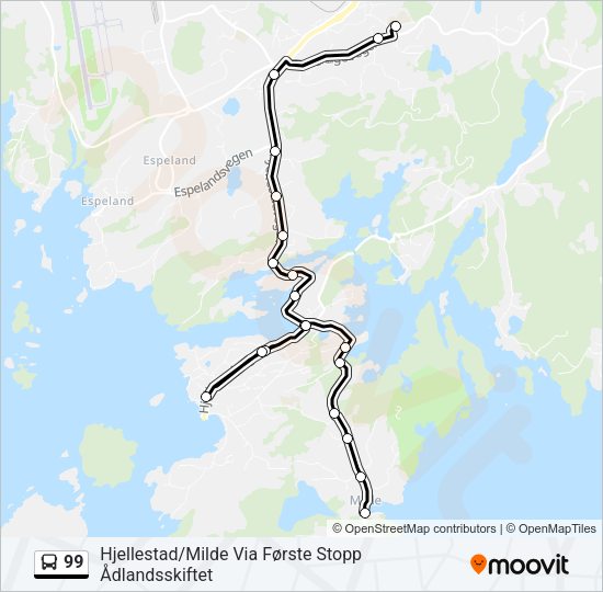 99 Bus Line Map