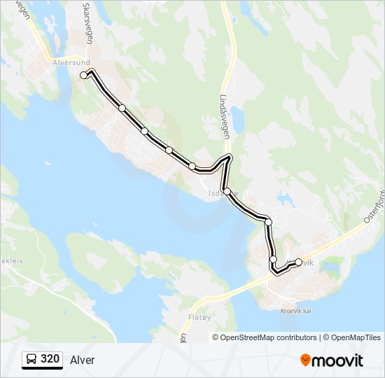 320 bus Line Map