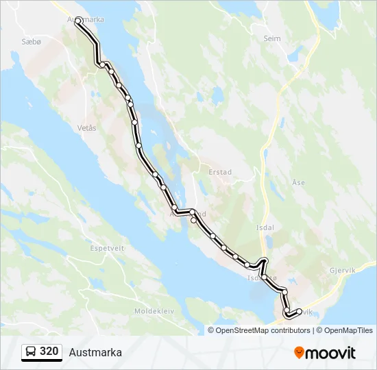 320 Bus Line Map
