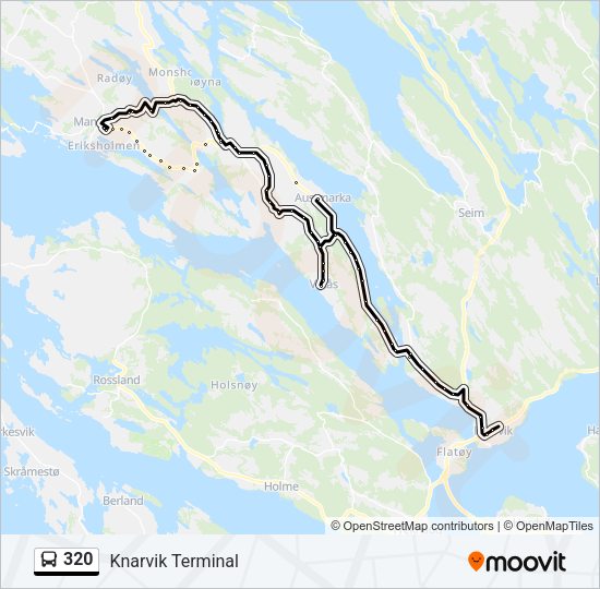 320 Bus Line Map