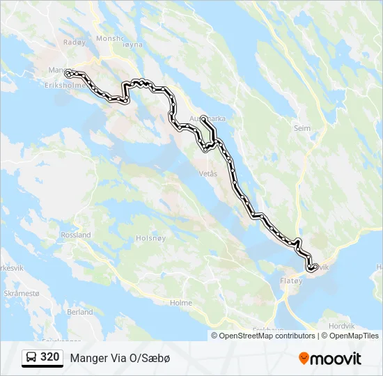 320 Bus Line Map
