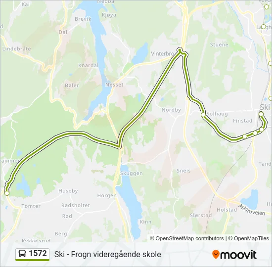 1572 Bus Line Map