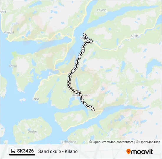 SK3426 Bus Line Map