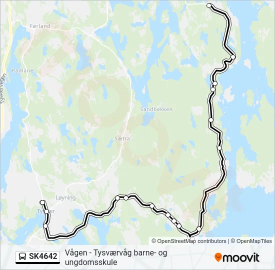 SK4642 Bus Line Map