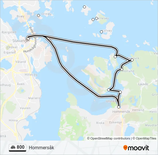 800 Ferry Line Map