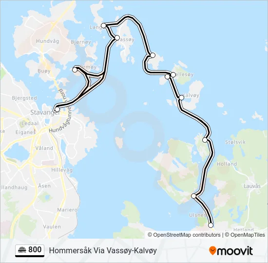 800 Ferry Line Map