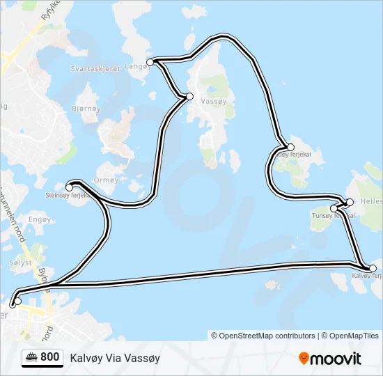 800 Ferry Line Map