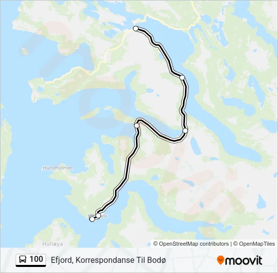 100 Bus Line Map