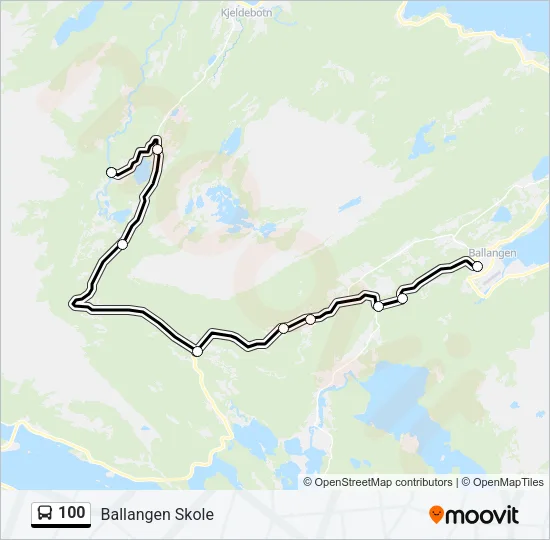 100 Bus Line Map