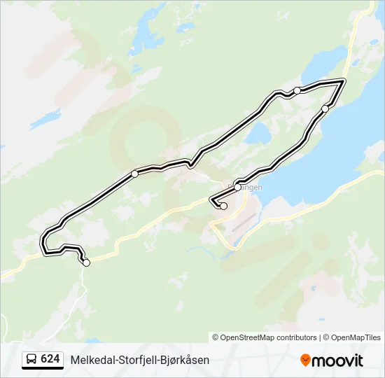 624 Bus Line Map