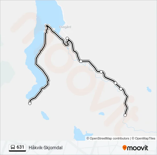 631 Bus Line Map