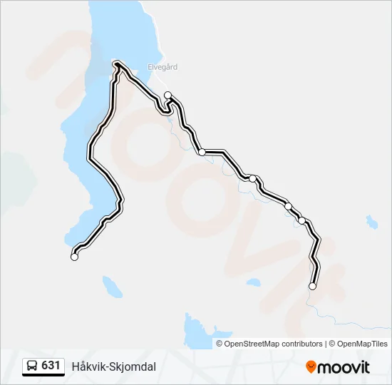 631 Bus Line Map