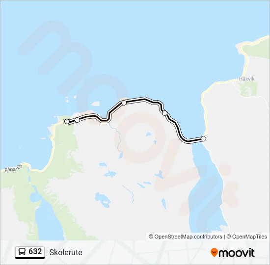 632 Bus Line Map
