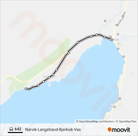 642 Bus Line Map