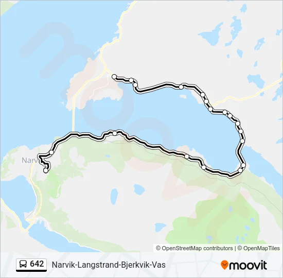 642 Bus Line Map