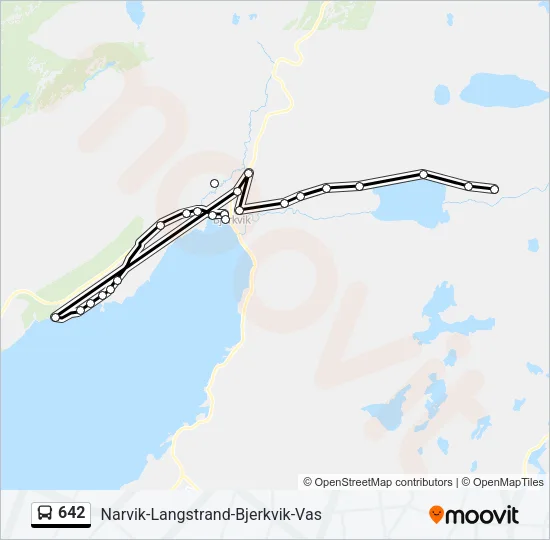 642 Bus Line Map
