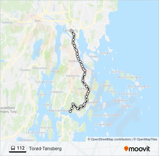 112 Bus Line Map