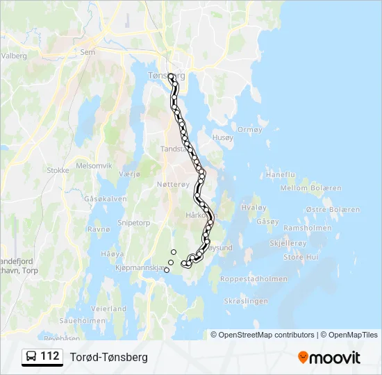 112 Bus Line Map