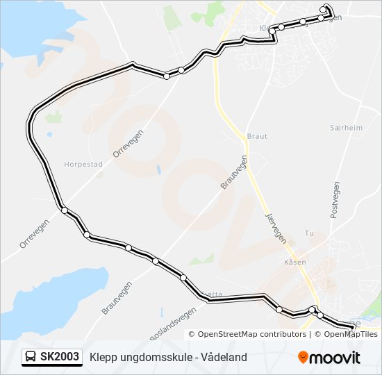 SK2003 bus Line Map