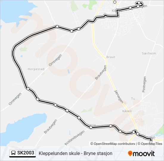 SK2003 Bus Line Map