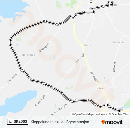 SK2003 Bus Line Map