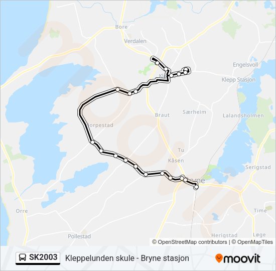 SK2003 Bus Line Map