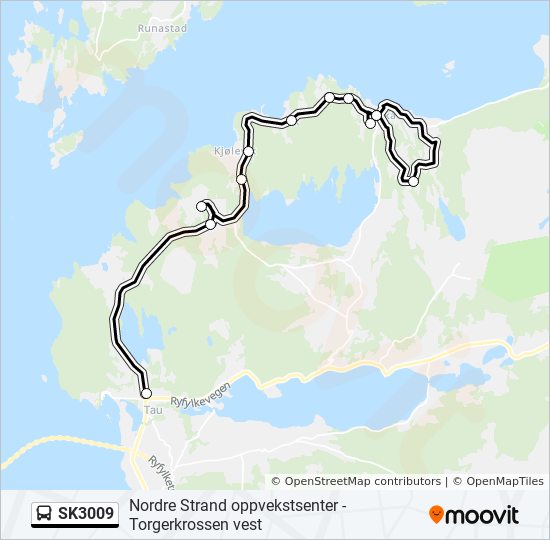 SK3009 bus Line Map