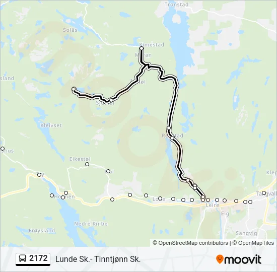 2172 Bus Line Map