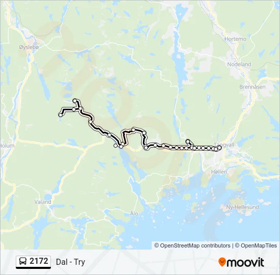 2172 Bus Line Map