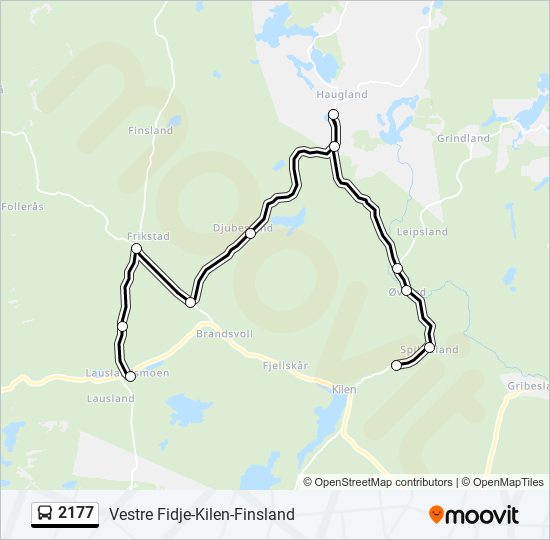 2177 bus Line Map