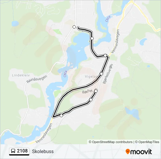 2108 Bus Line Map