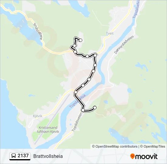 2137 Bus Line Map