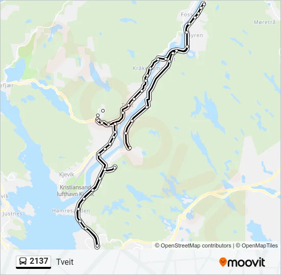 2137 Bus Line Map