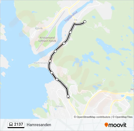 2137 Bus Line Map