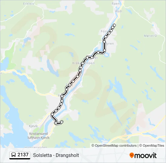 2137 Bus Line Map