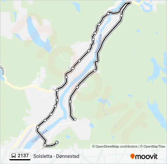 2137 Bus Line Map
