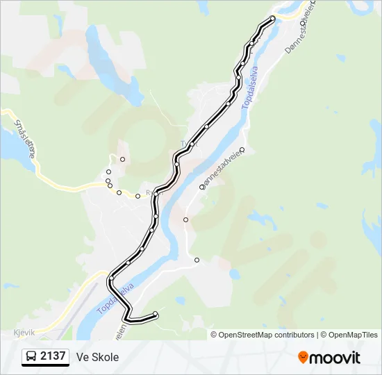 2137 Bus Line Map