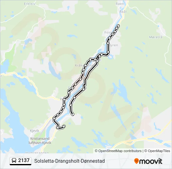 2137 Bus Line Map