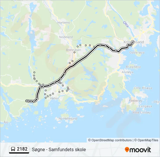 2182 Bus Line Map