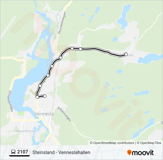 2107 Bus Line Map