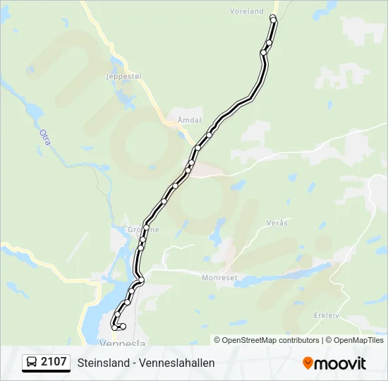 2107 Bus Line Map